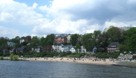 The beach at Neumühlen, Hamburg - 1st May 2008