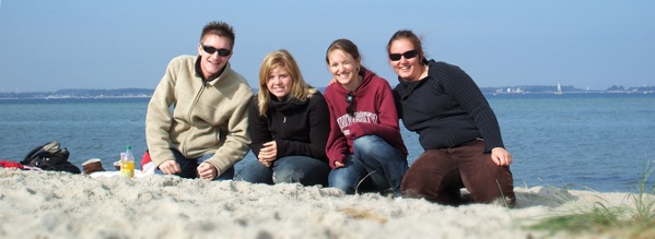 Andy Holland, Steffi Feldmann, Nicole Vesper and Inga Knörk, Laboe - 7 October 2007